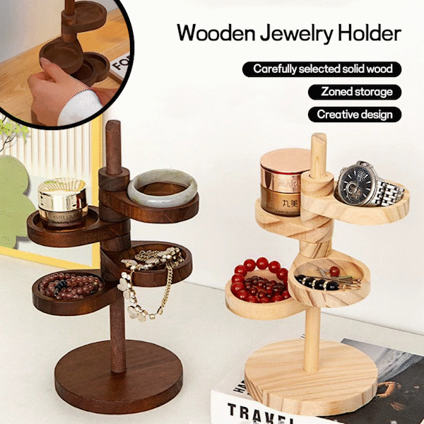 ✨ Hot Pick for sommeren 2025! Miljøvennlig smykkeholder i tre er her💚💎