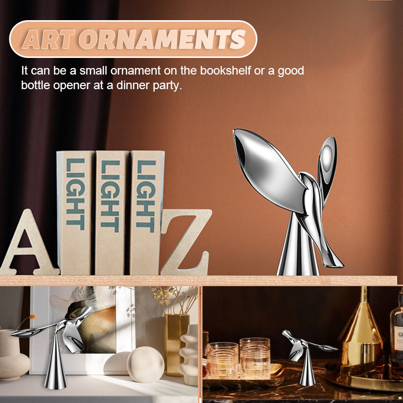 Flaskeåpner med fugl