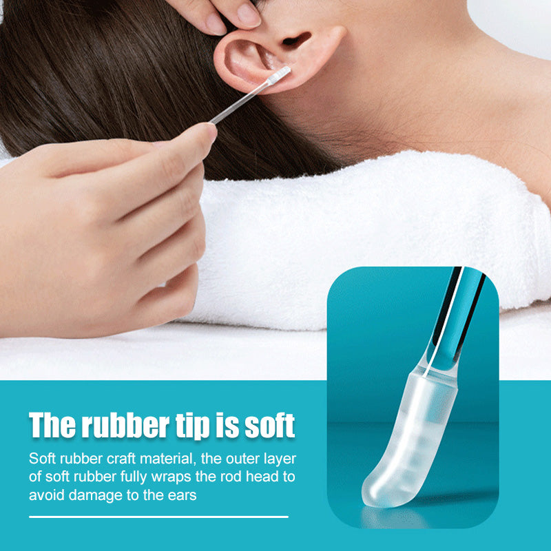 Gjenbrukbare selvklebende vattpinner for fjerning av ørevoks