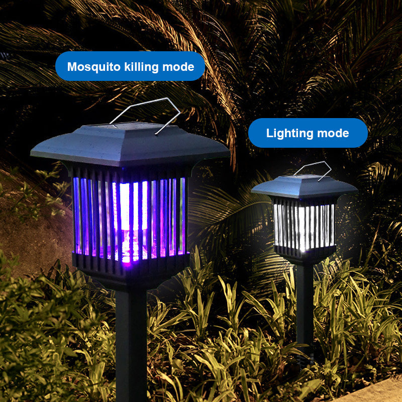 Solcelledrevet myggfanger lampepinne