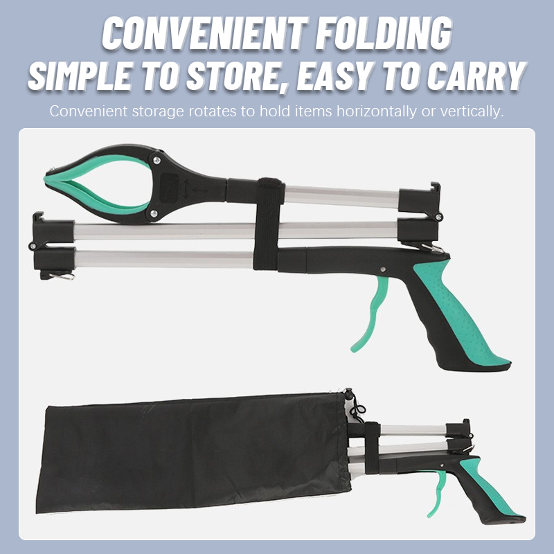 Uttrekkbar, sammenleggbar søppelklemme for pickup