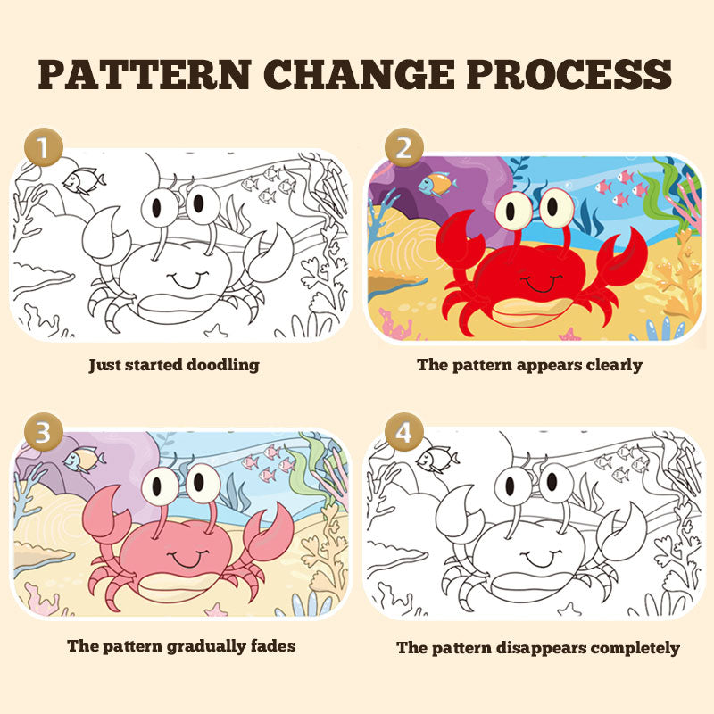 🌈 Stillebok med vanntegning for barn 🌈