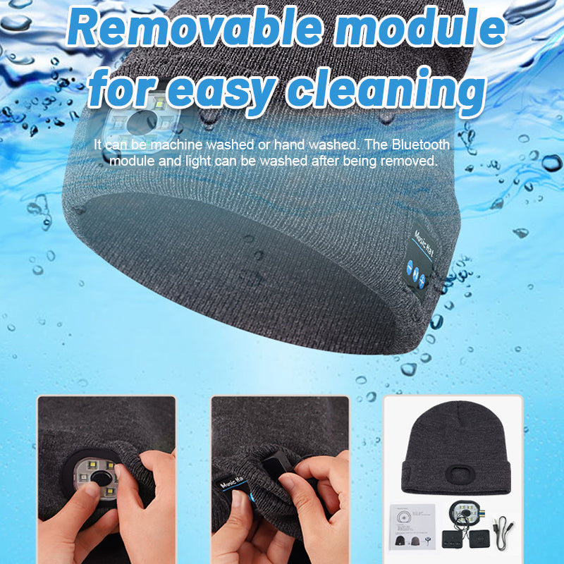 Bluetooth LED Strikket lue