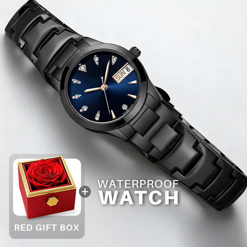 Elegant vanntett dameklokke