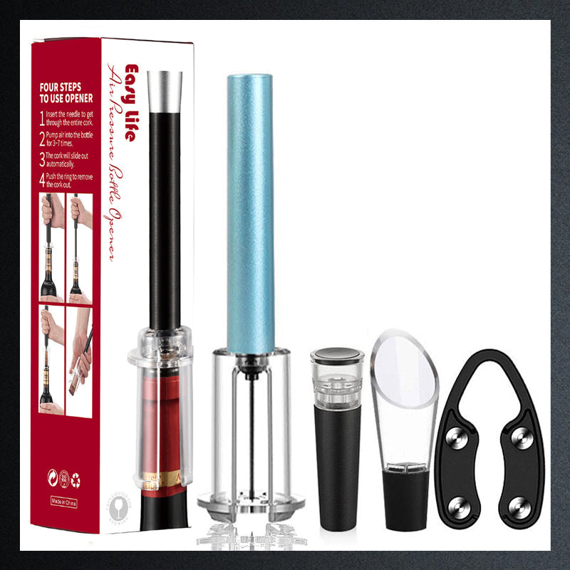 Luftpumpe korkfjerner vinflaskeåpnersett