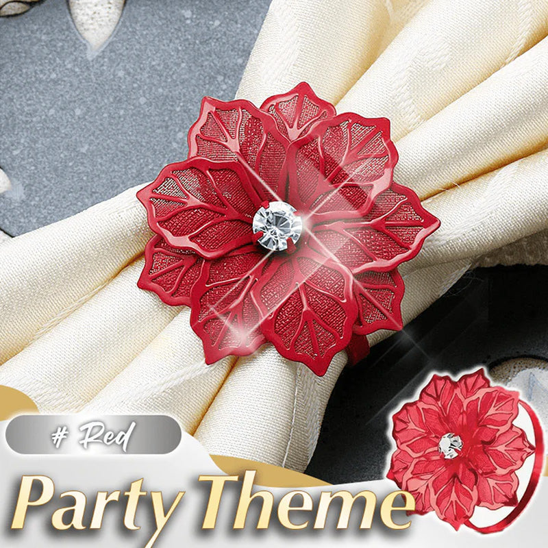 Serviettringer Med Hule Blomster