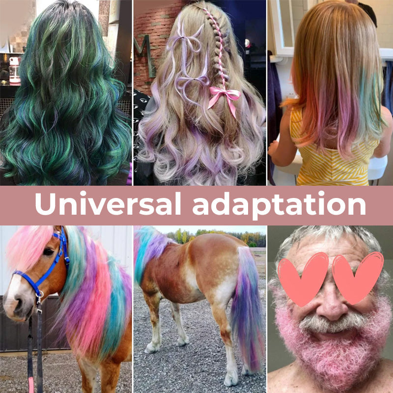 Farget hårpudder til engangsbruk