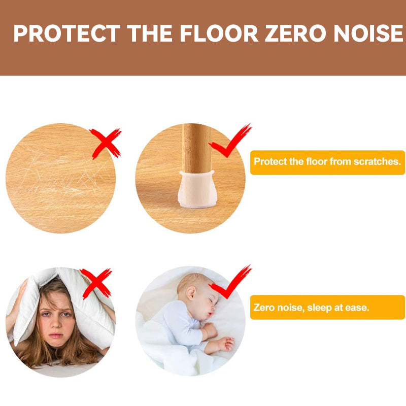 Bordbeinovertrekk i tykk filt og silikon