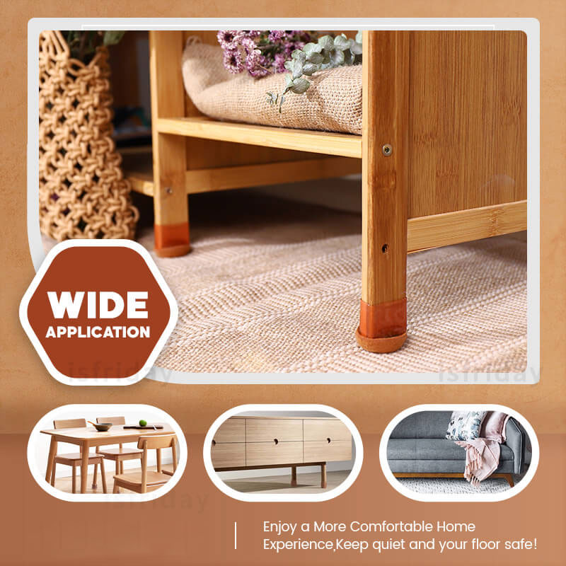 Forbedret lydløs benbeskyttelse for møbler