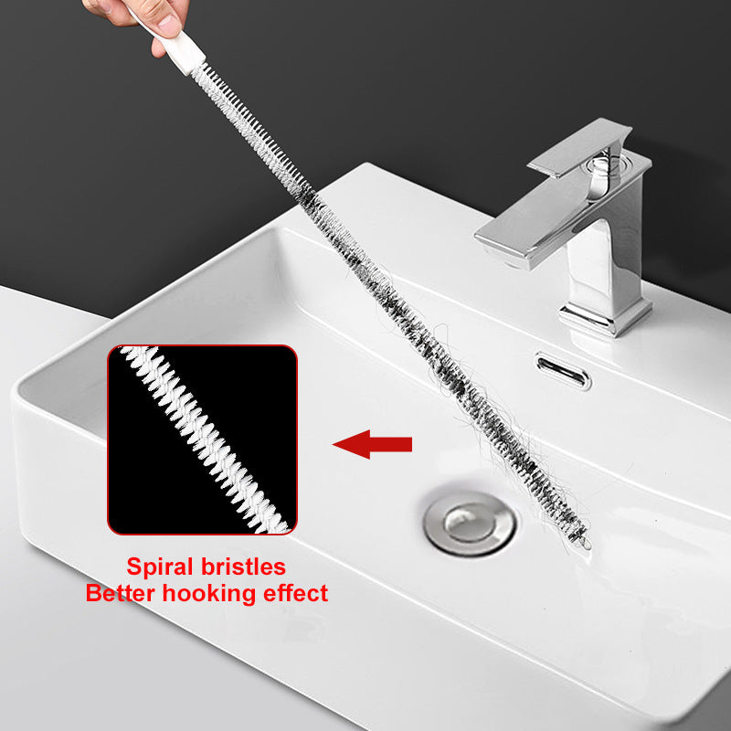 Fleksibel børste for utblokking av rør