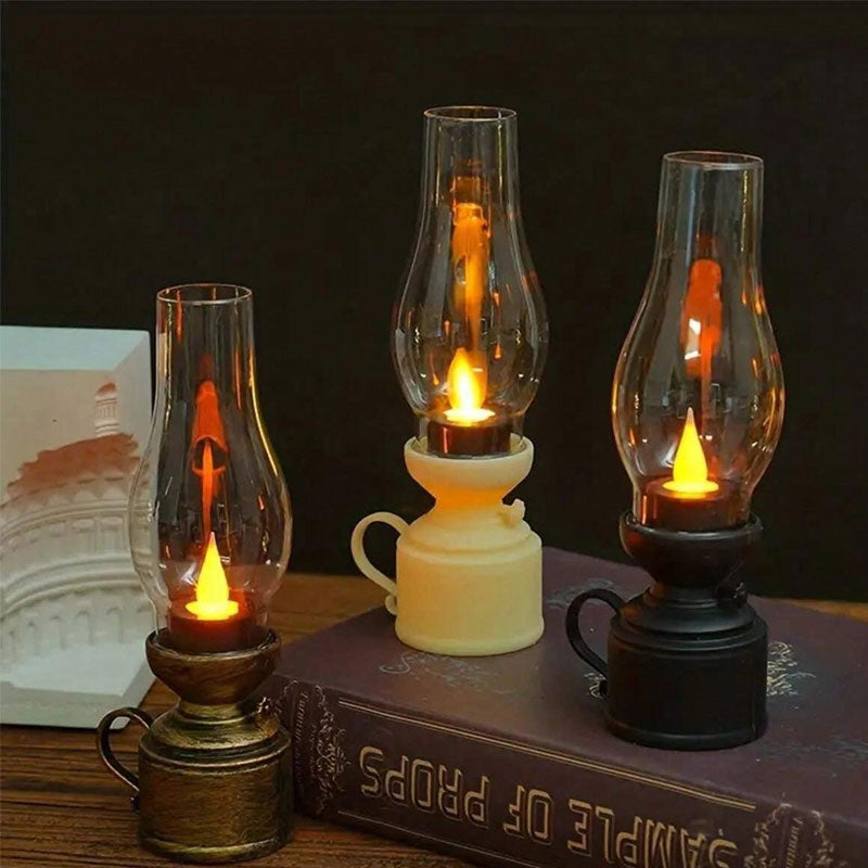 💫Retro simulering parafinlampe LED nattlys💫