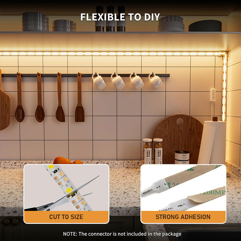 🔋✨ Bevegelsessensor LED Strip Light med batteriboks