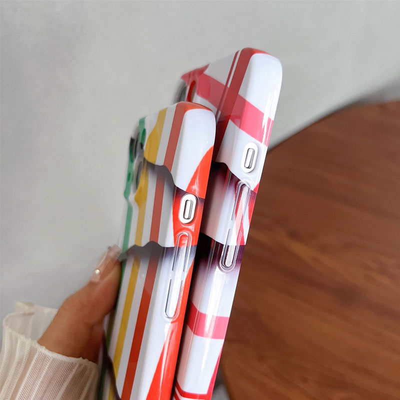 🌈Fargekontraststripet filmdeksel til mobil📱