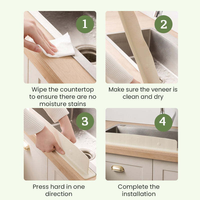 Festeplate av silikon for vask