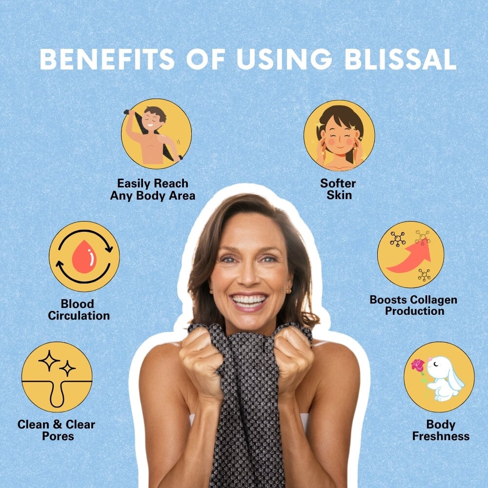 🎁Siste dag: Kjøp 1 få 2 gratis🔥🧼Eksfolierende antibakterielt dusjhåndkle🚿