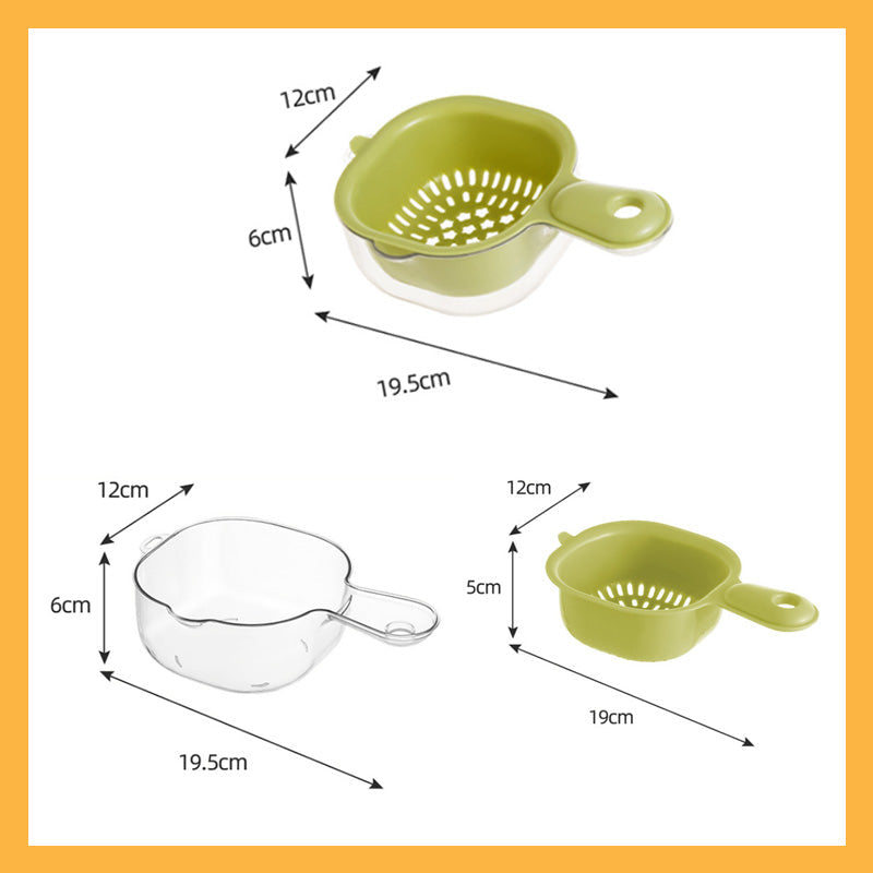 Dobbeltlags Avløpskurv Med Håndtak