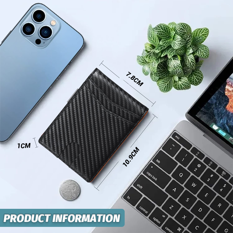 Stilig, tyverisikret skinnlommebok for forretningsfolk