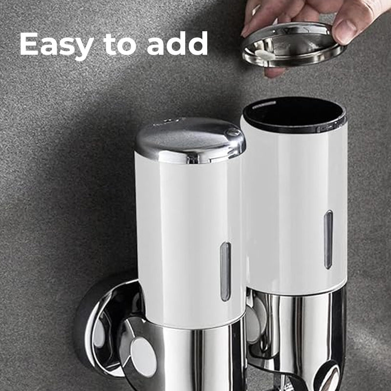 Veggmontert såpedispenser på badet