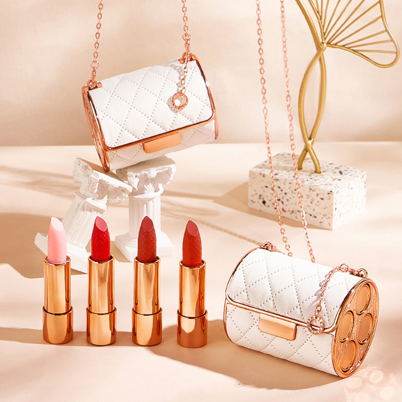 💄Leppestiftsett i skinnveske💄