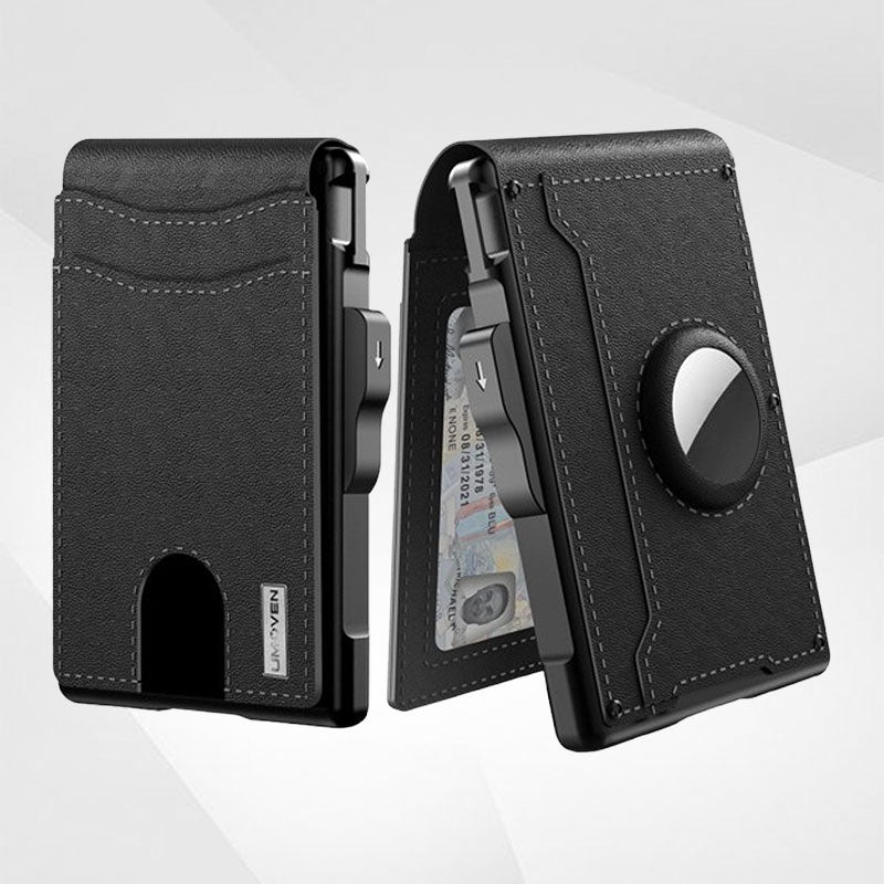 {Gratis Frakt]Lommebok med klaff for metallkort