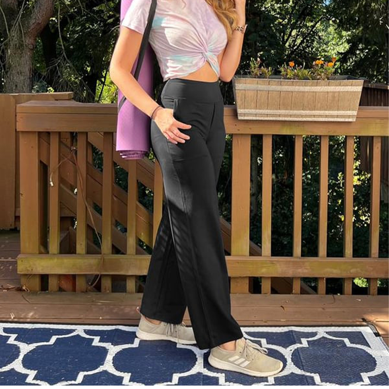 🔥Løse, høylivede forretningsbukser med uformelt liv