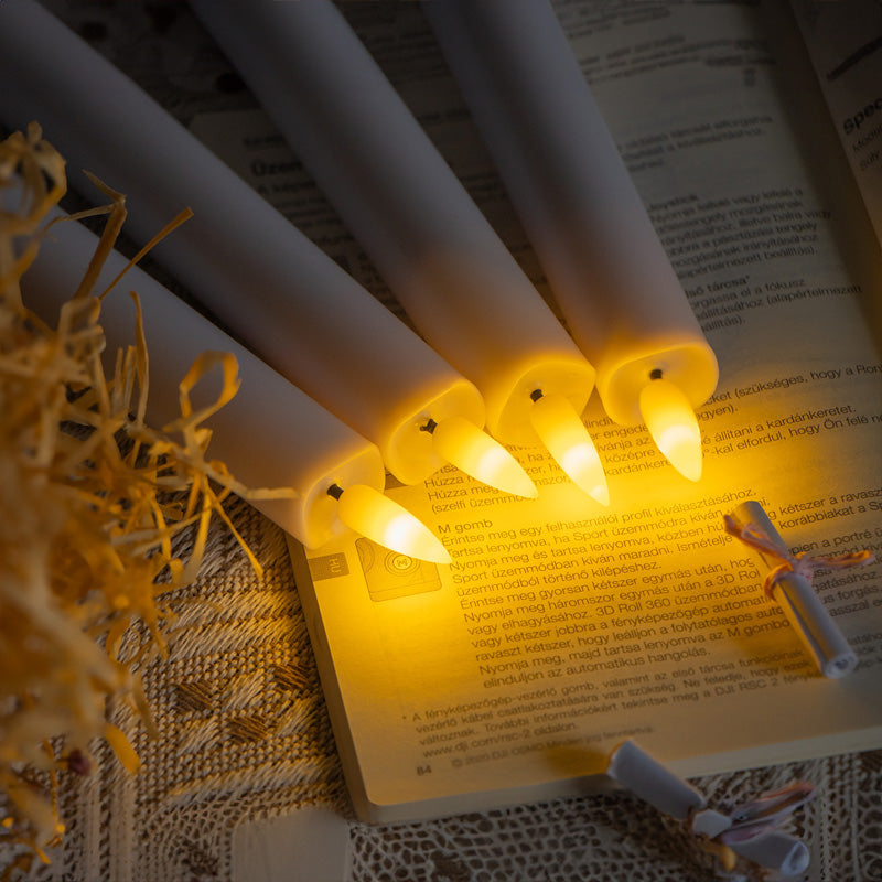 🎄 Julespesial 🔥 6 stk flammeløse LED-vinduslys