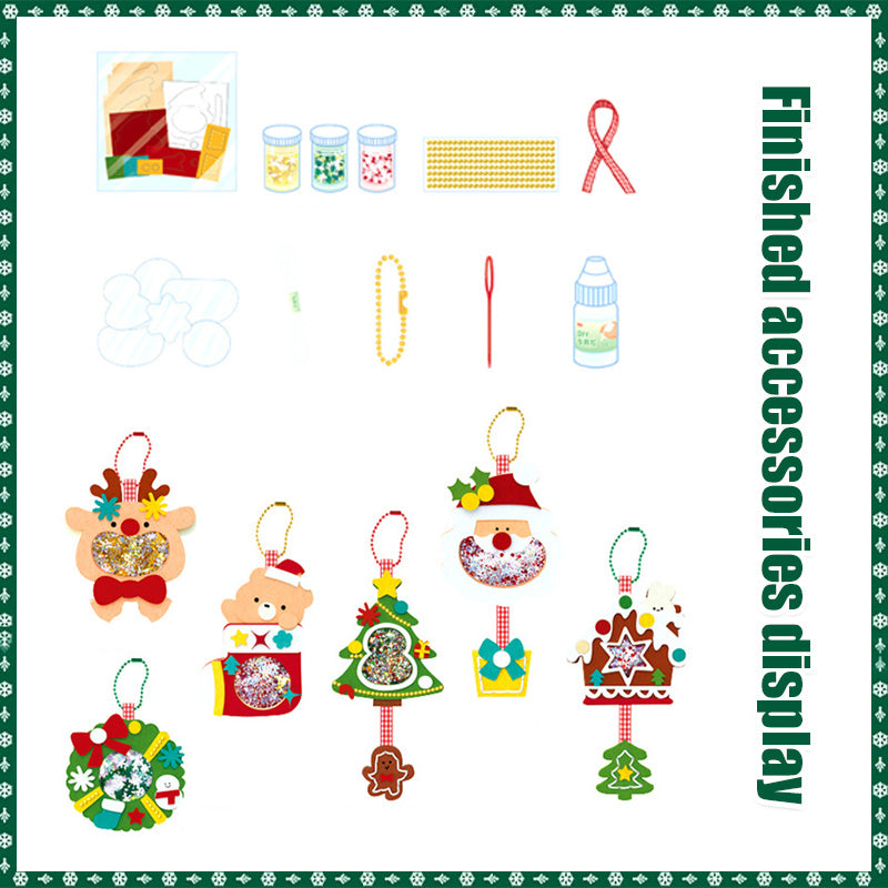 {Gratis Frakt}DIY-pakke med filtdekorasjoner med juletema