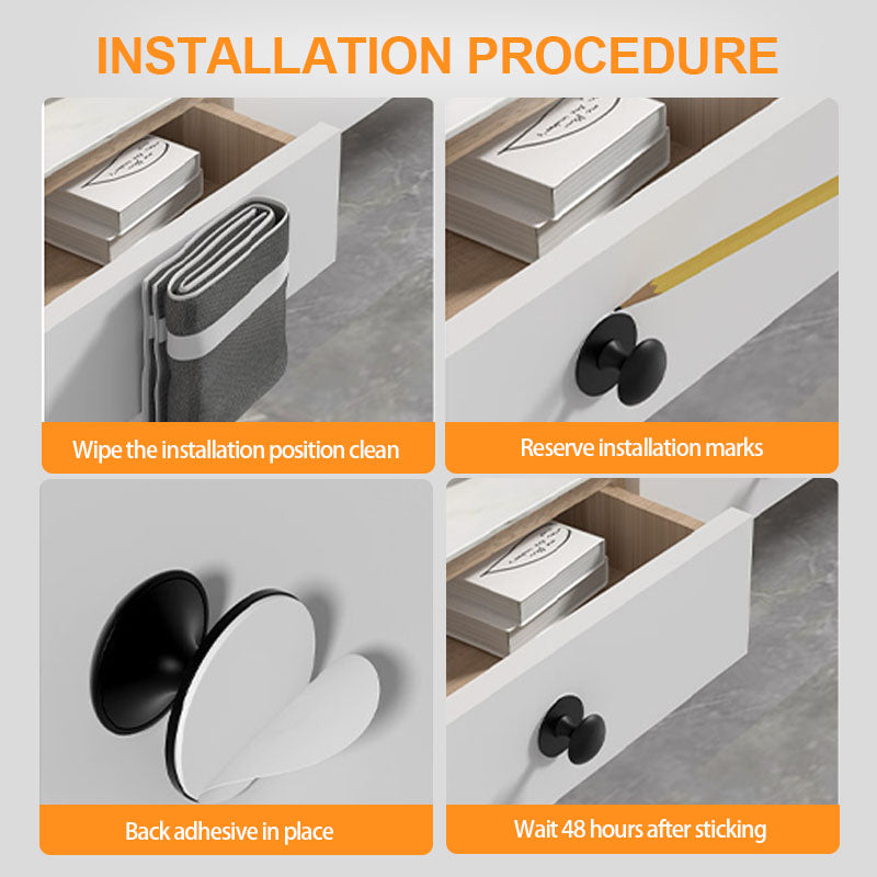 Selvklebende glassdørhåndtak for stansing uten stansing 🏡✨