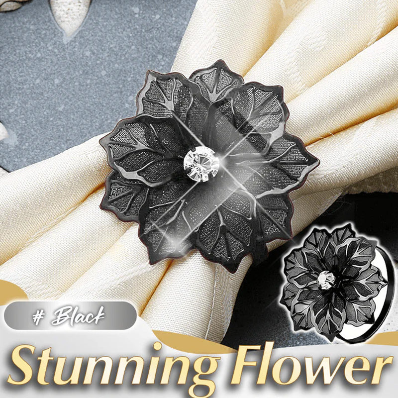 Serviettringer Med Hule Blomster