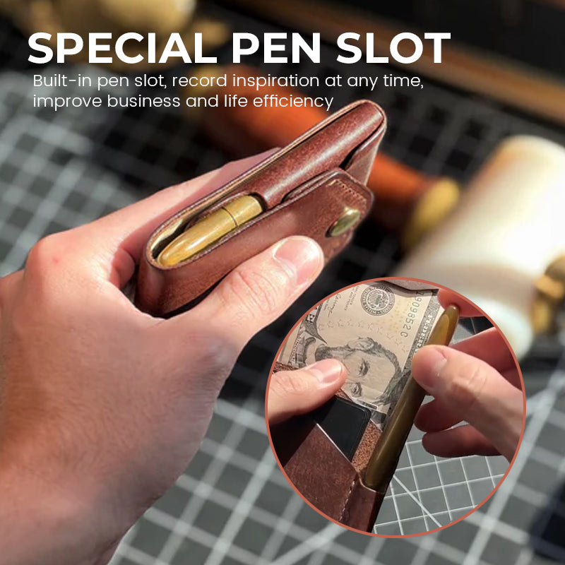 Multifunksjonell kompakt lommebok