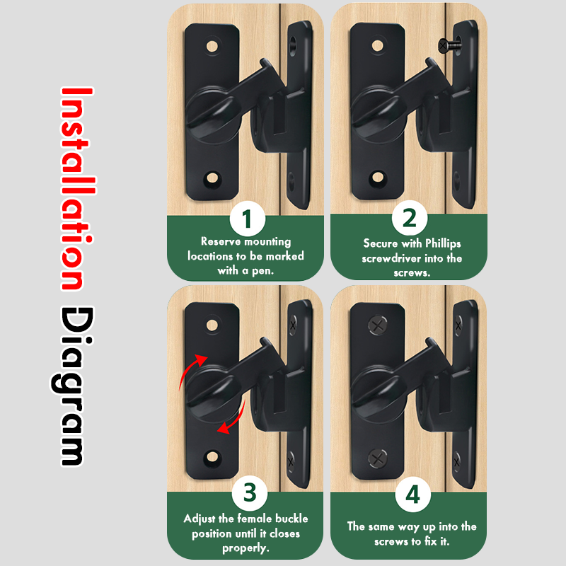 Sikkerhetsdørlås for hjemmet