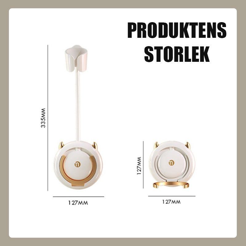 Håndfri hårfønerholder for late mennesker