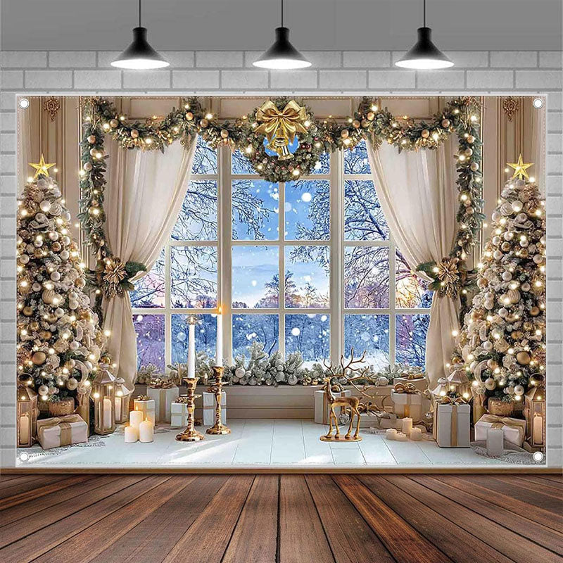 🎄 Julesnøscene bakgrunn