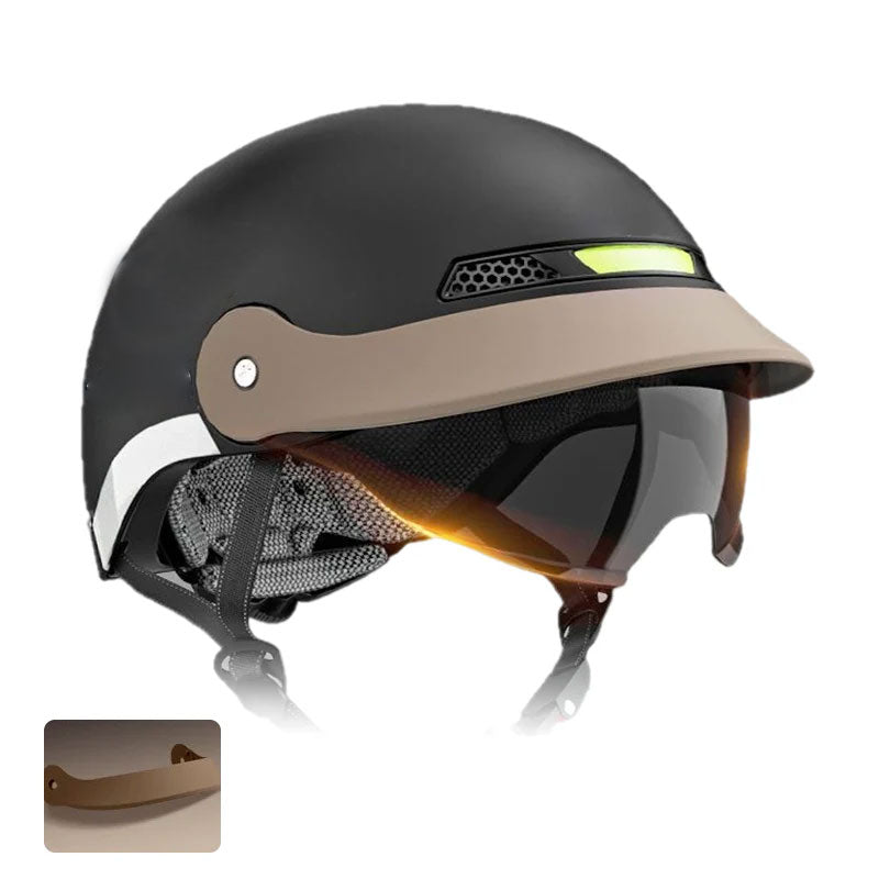 （Gratis frakt）🛡️Pustende, lett, støtsikker motorsykkelhjelm