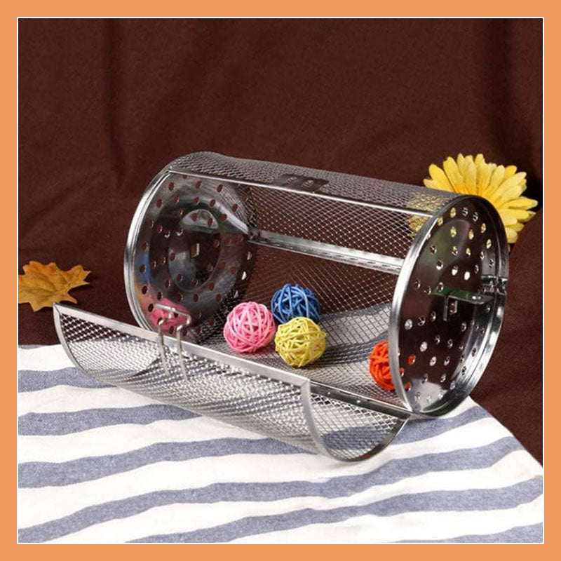 Roterende grill i rustfritt stål