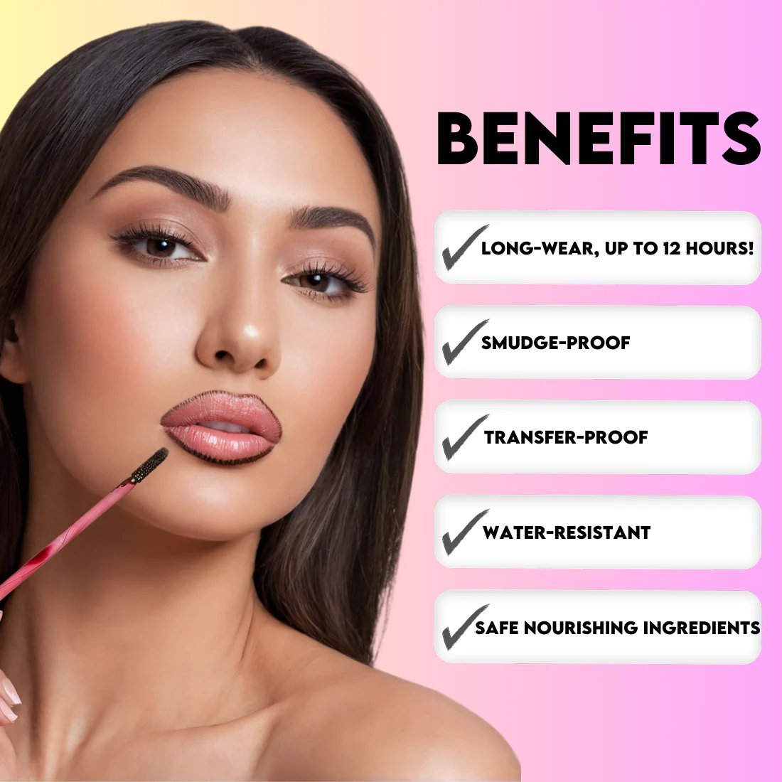 Riv av lipgloss lipliner