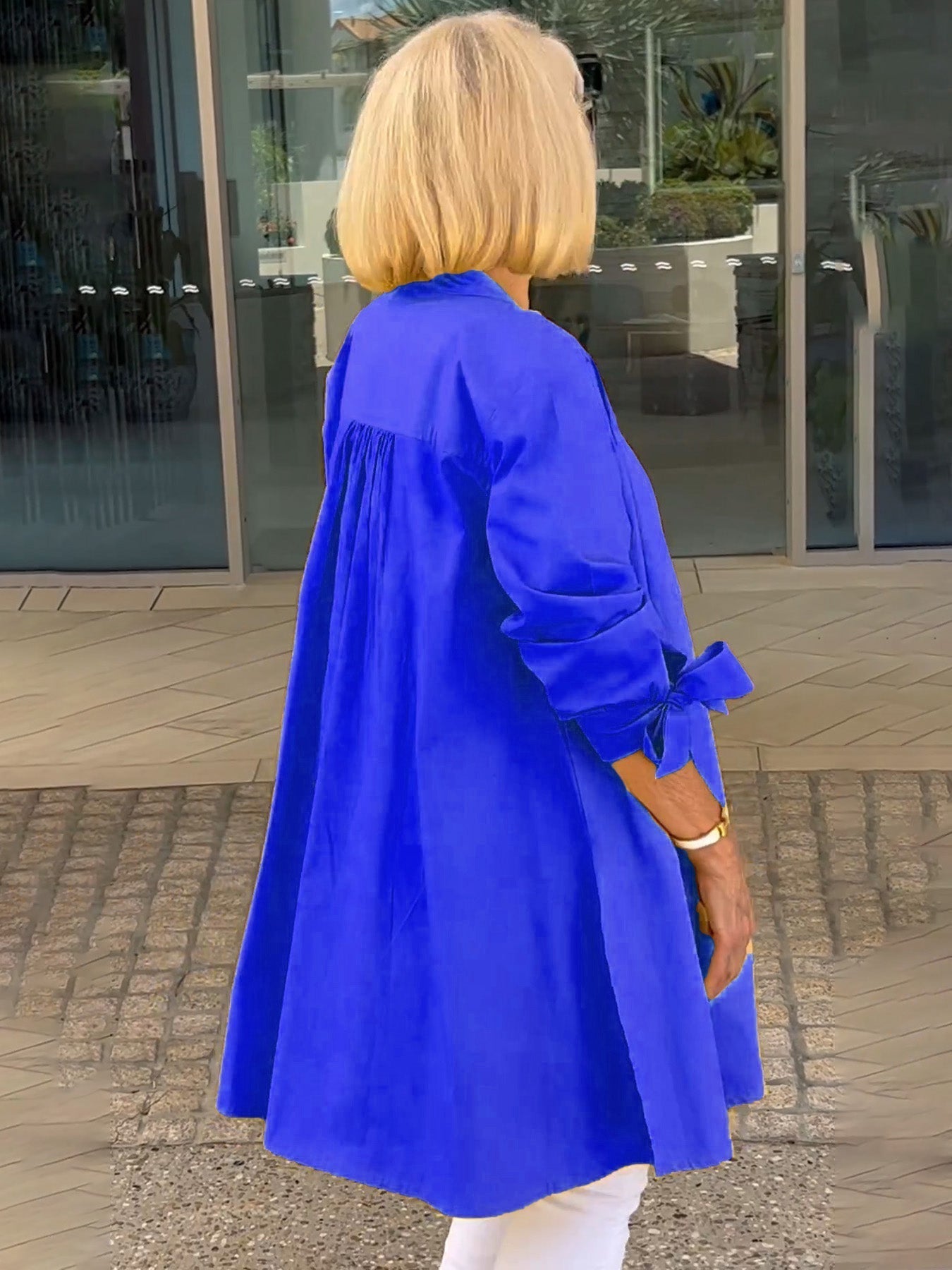 ✨Lange skjortejakker i ensfarget bomull