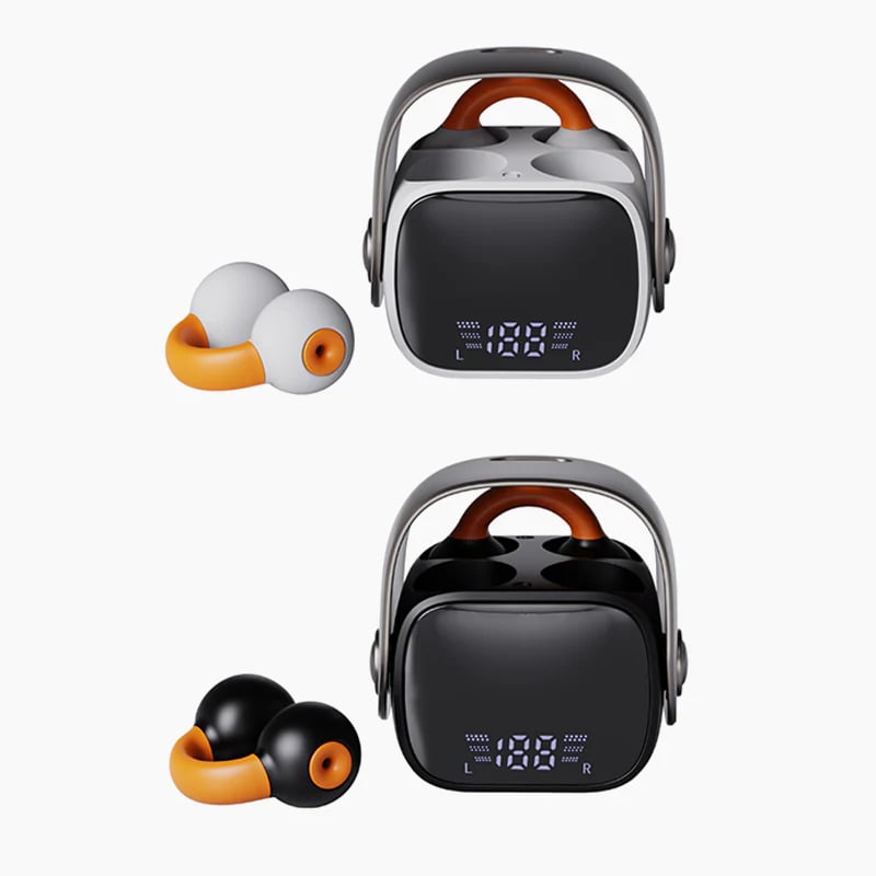 🥰Bluetooth-hodesett med øreklips og digital skjerm🎧