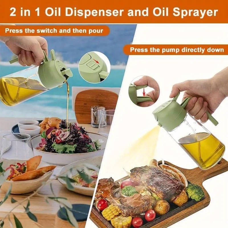 💥Hot Sale 49% OFF💥Spray & Pour Glass Oil Bottle