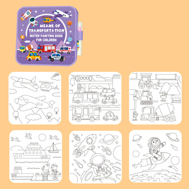 🌈 Stillebok med vanntegning for barn 🌈