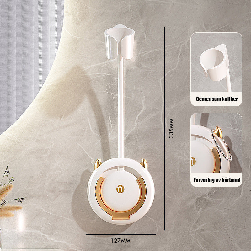 Håndfri hårfønerholder for late mennesker