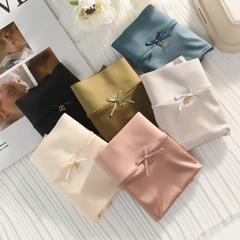 (🎁 2025 nyttår varmt salg 70% rabatt🎁) Pay1 Get 2 (3pack) Premium Satin Antibakteriell Ice Silk Fuktabsorberende truser