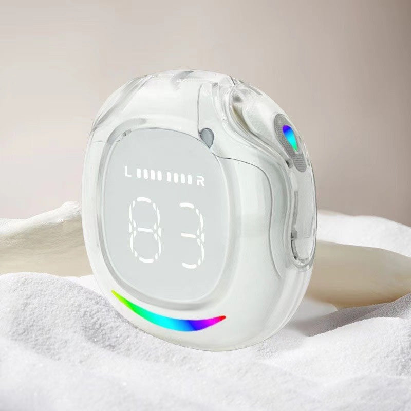 Bluetooth-hodesett med lang levetid og digital skjerm i øret