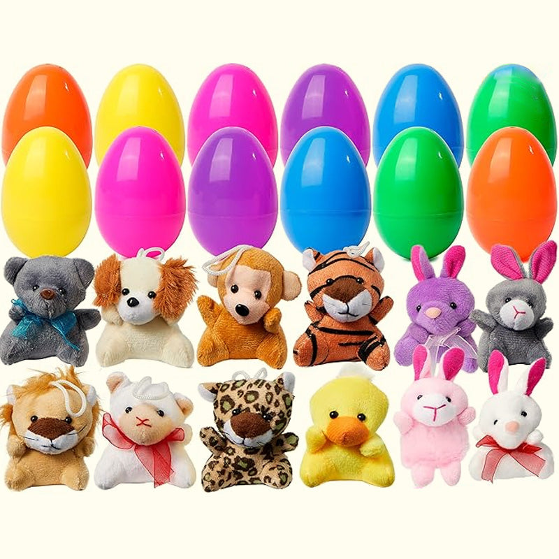 Overraskelsesegg med utstoppet leketøy