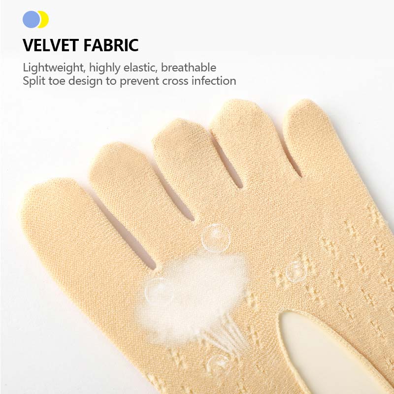 Pustende sokker i fløyel (5 stk)