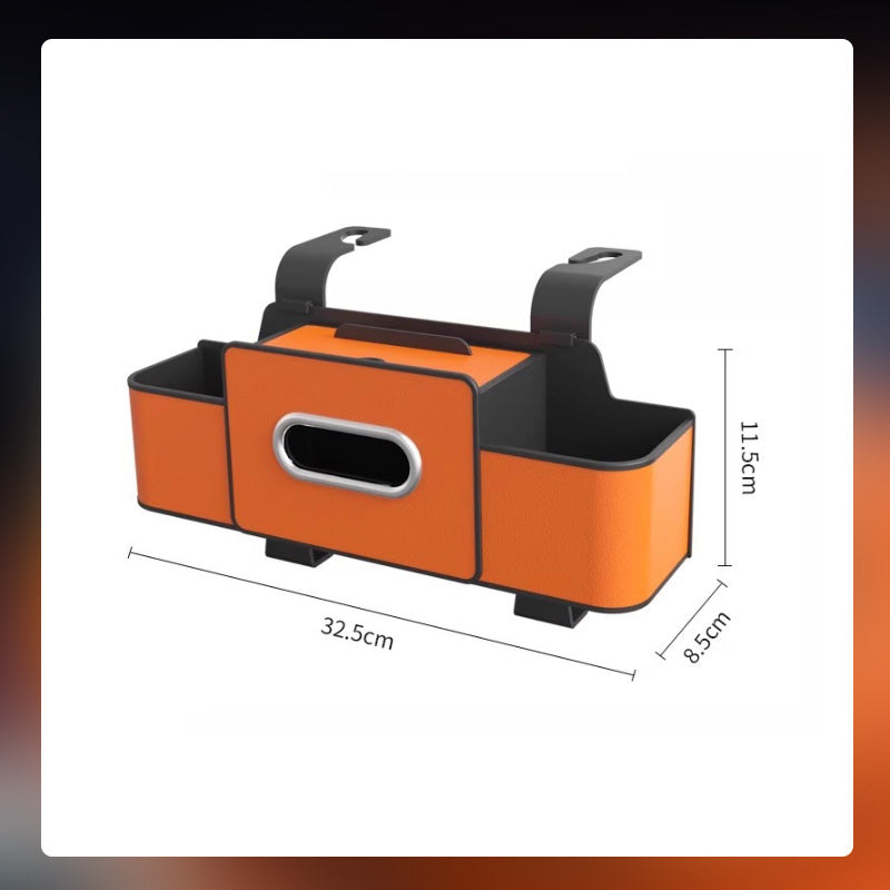 Multifunksjonell oppbevaringsboks for seteryggen i bilen