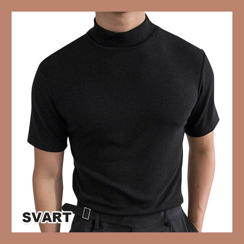 T-Skjorte Med Turtleneck Slim Fit For Menn