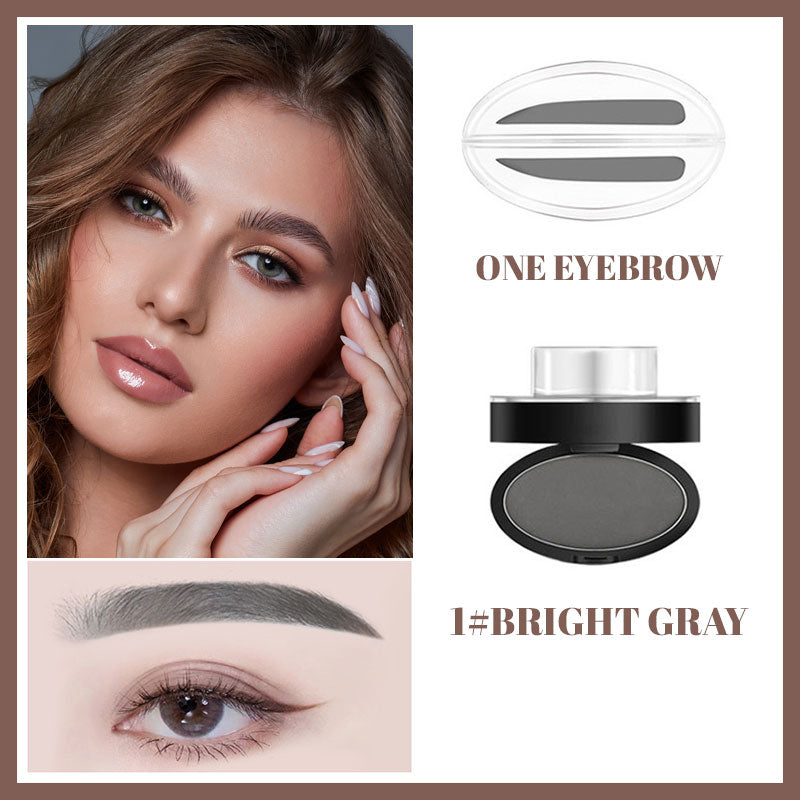 Stempeløyenbrynspudder, vanntett, svettebestandig og klissfri