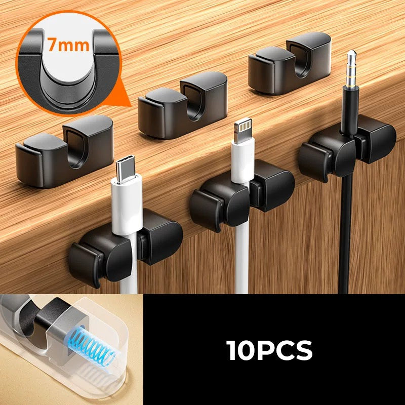 Kabelorganisator med fjær