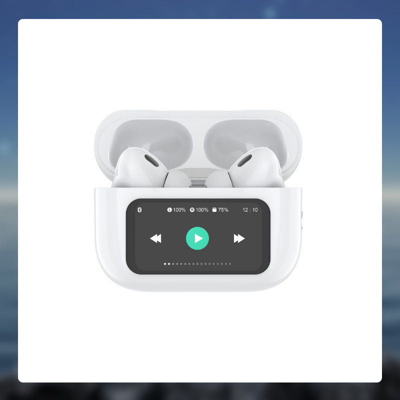 In-ear Bluetooth-øretelefoner med skjermvisning